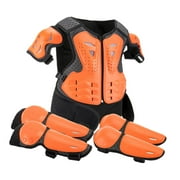 AMLESO Generic Dirt Bike Gear Kids Motorcycle Suit Wear Resistant High Performance Full Protection for Skating Skateboard Orange
